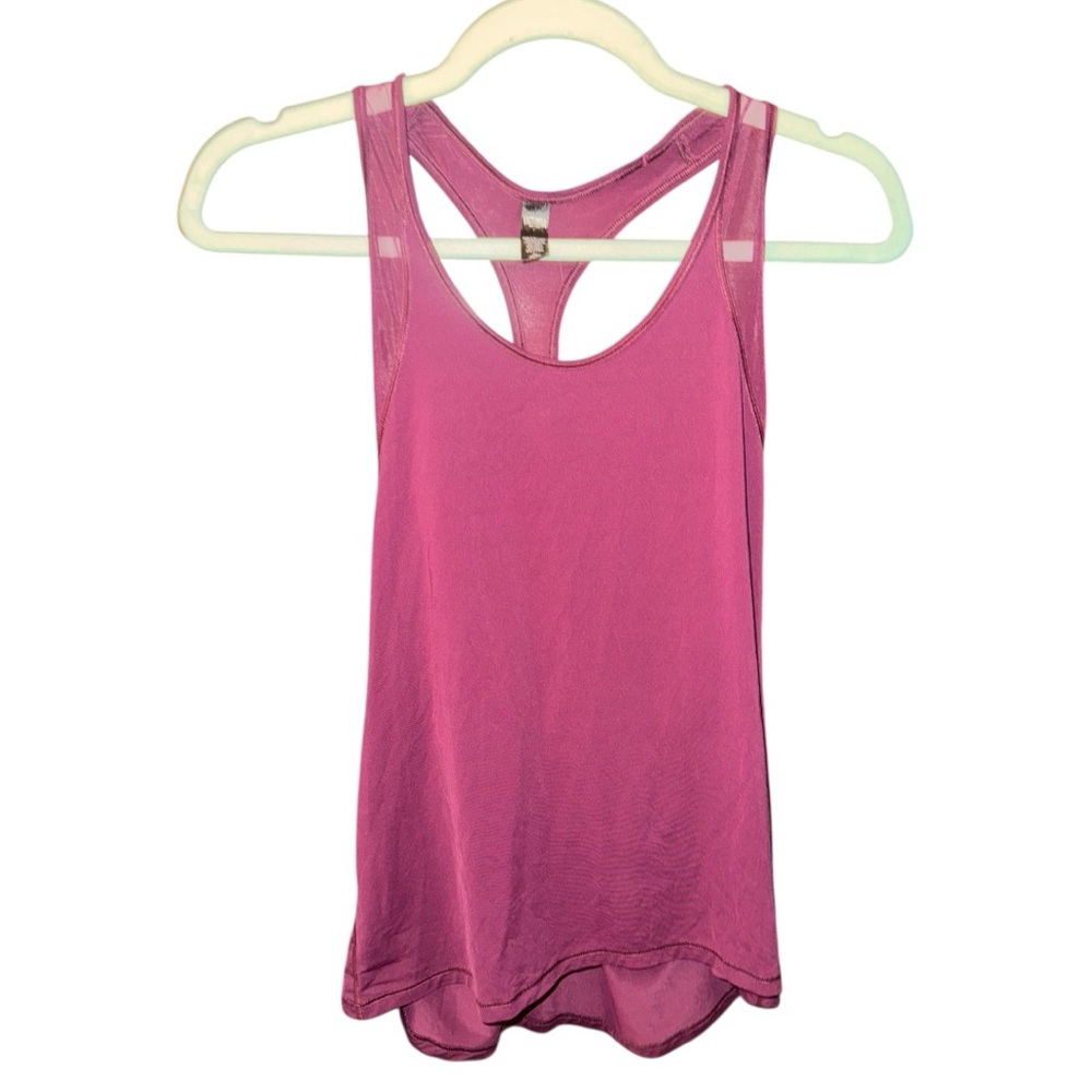 Pink Sport Sleeveless Tank Top